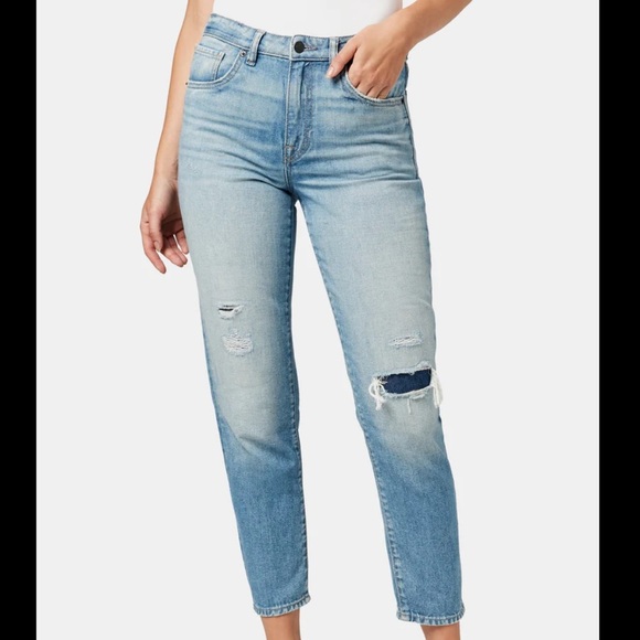 Buffalo David Bitton Margo Patched Mended Mom Jeans 29 - Picture 1 of 9